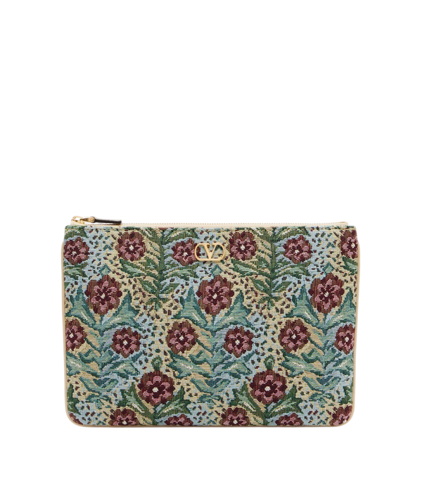 Valentino Garavani VLogo pochette jacquard floreale