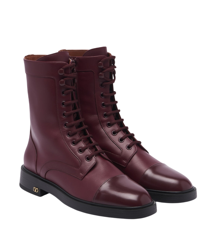 Valentino Garavani VLogo lace-up leather combat boots [white-bg-v2:4f629352-0521-49bf-ab97-a866b47bea53]