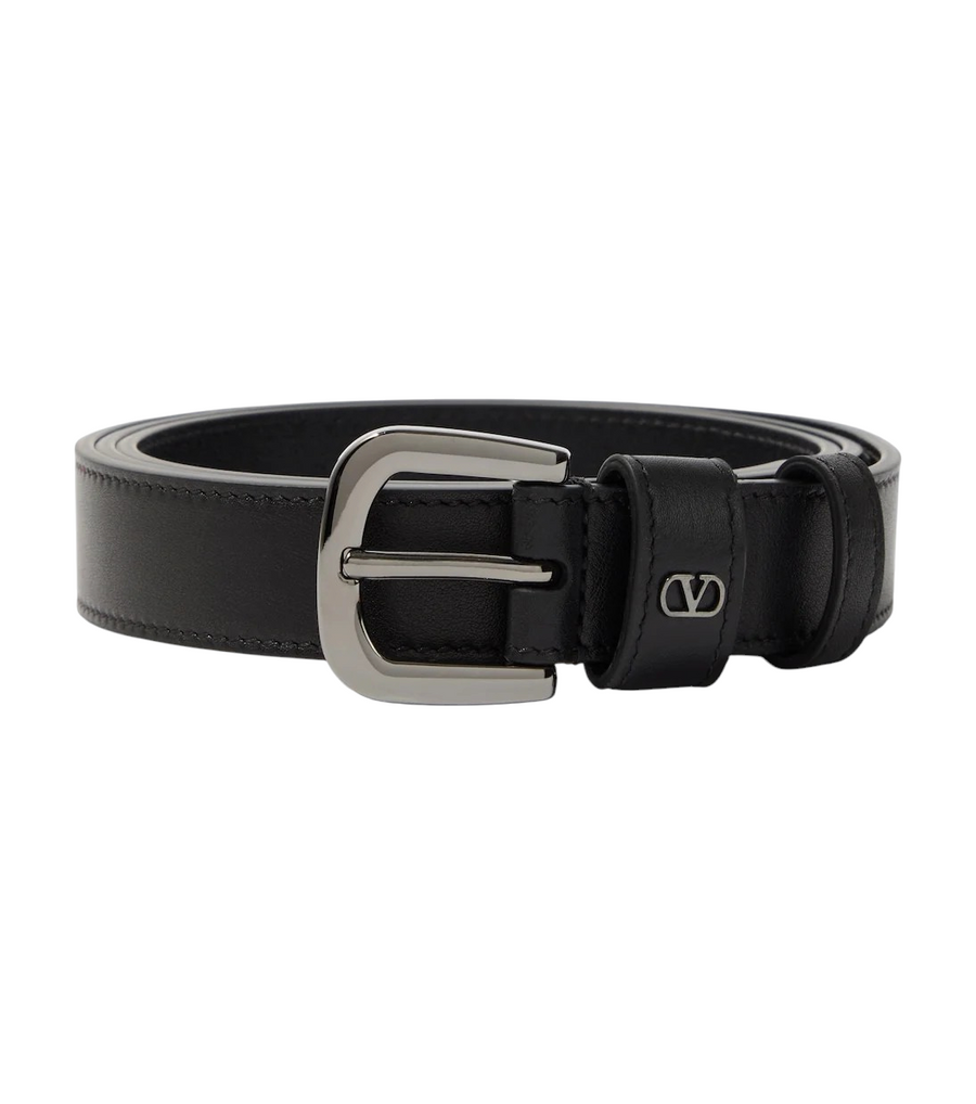 Valentino Garavani VLogo Leather Belt