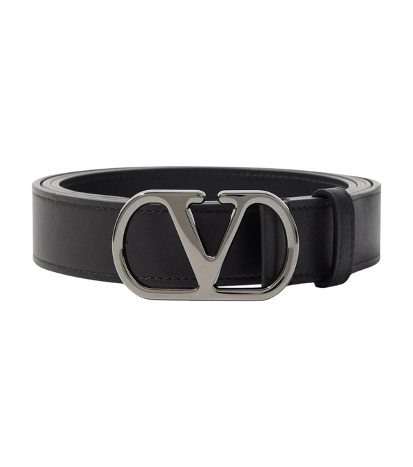 Valentino Garavani VLogo Leather Belt