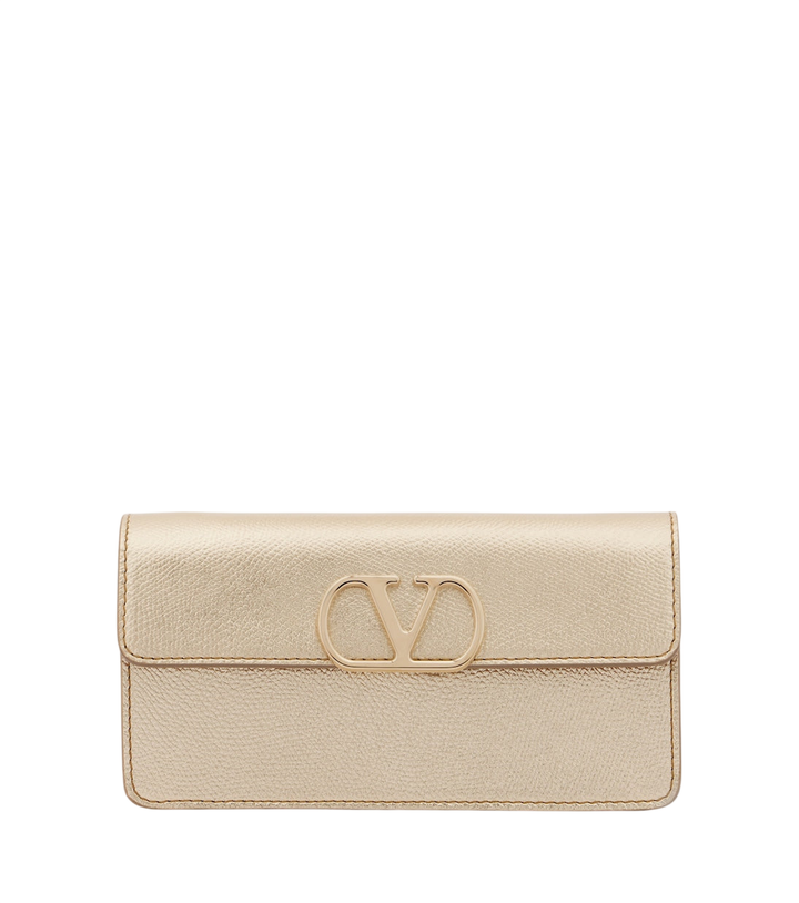 Valentino Garavani VLogo metallic leather wallet on chain [white-bg-v2:ff307e07-e3bc-4336-908f-f67975de8b24]