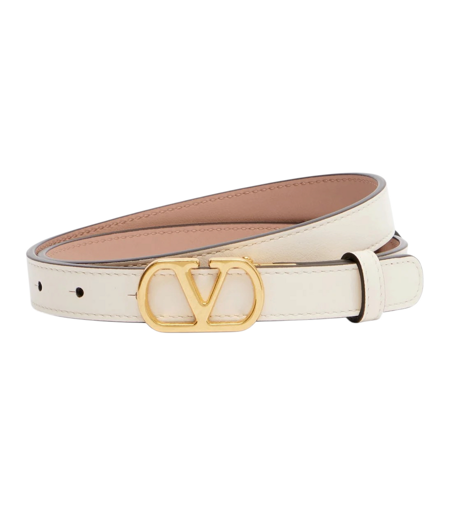 Valentino Garavani VLogo Reversible Leather Belt