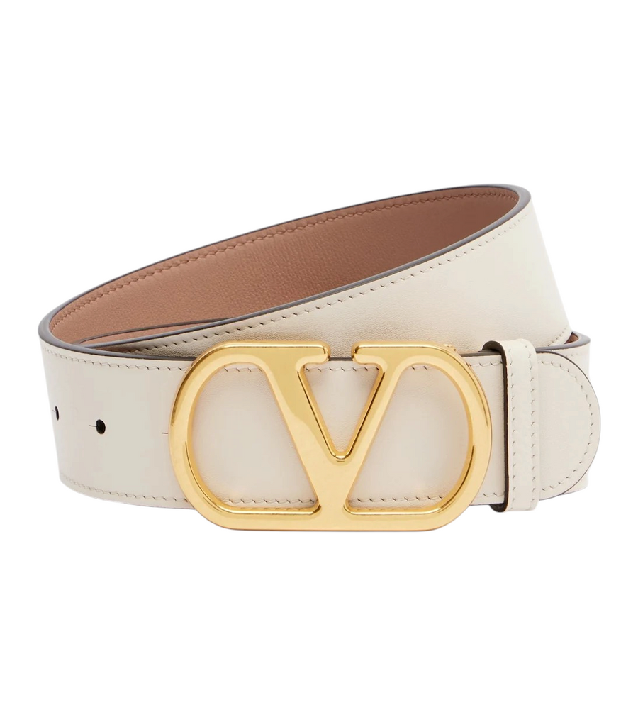 Valentino Garavani VLogo Reversible Leather Belt