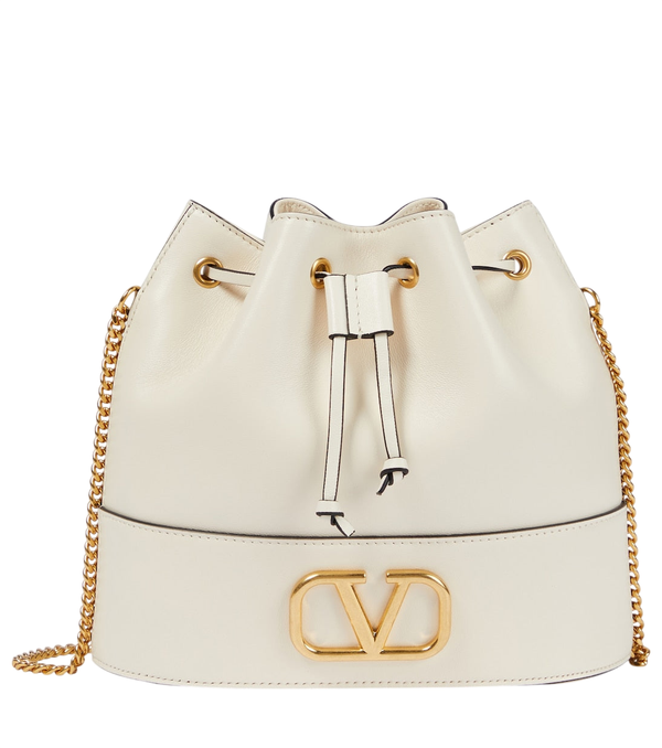 Valentino Garavani VLogo Signature Small leather bucket bag