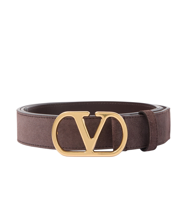 Cintura in pelle scamosciata Valentino Garavani VLogo