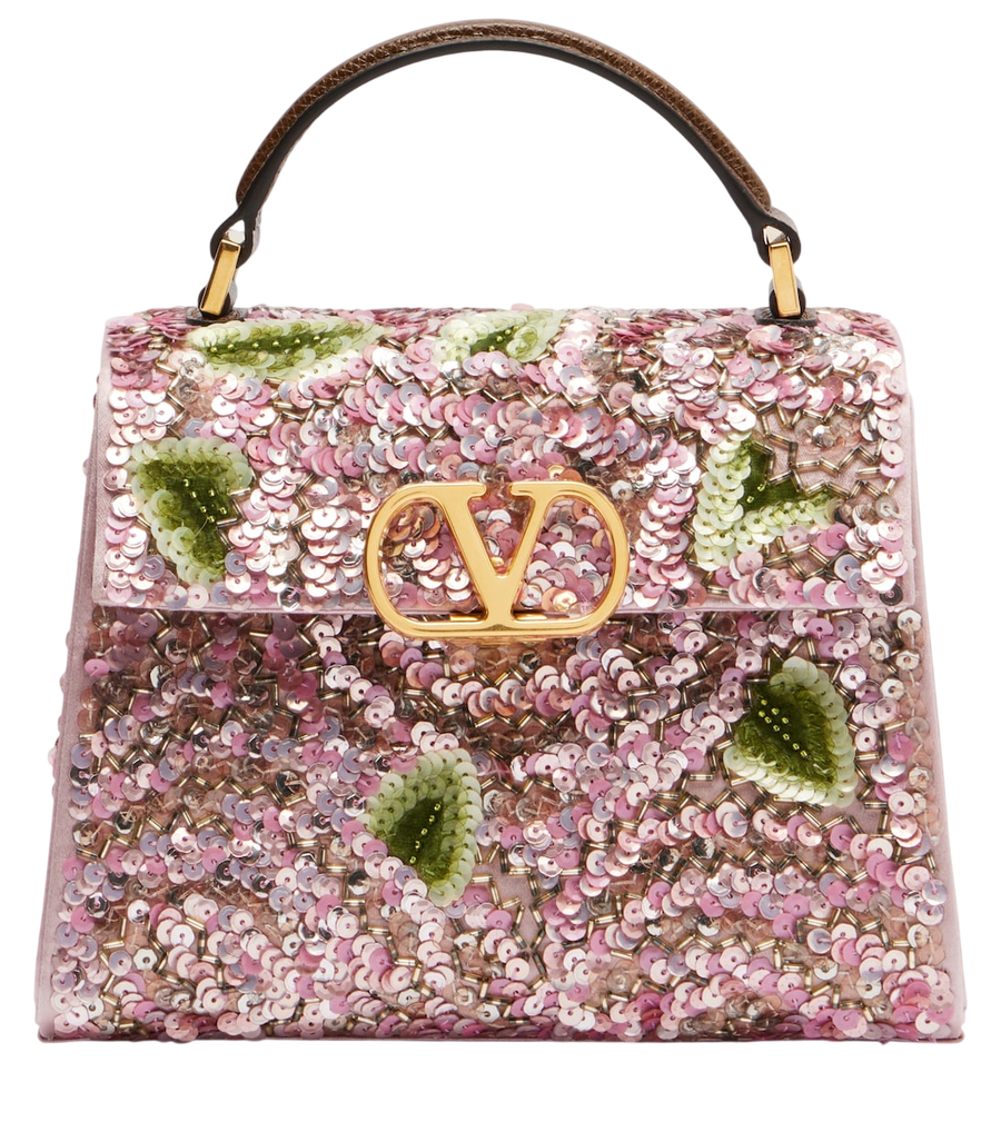 Valentino Garavani VSling Mini borsa a mano con paillettes