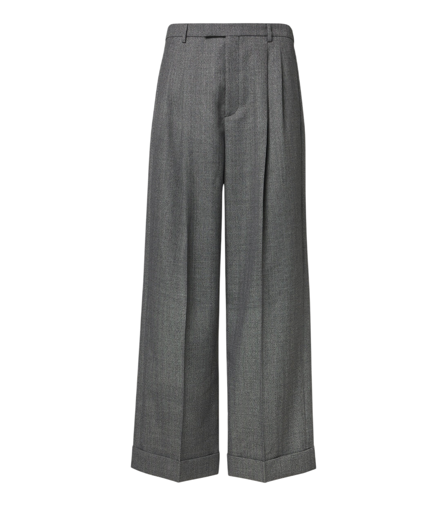 Valentino Herringbone wide-leg pants