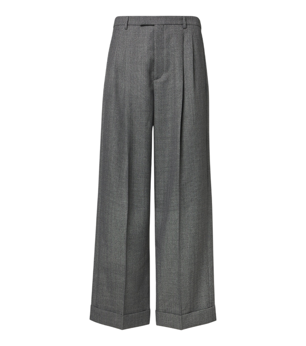 Valentino Herringbone wide-leg pants