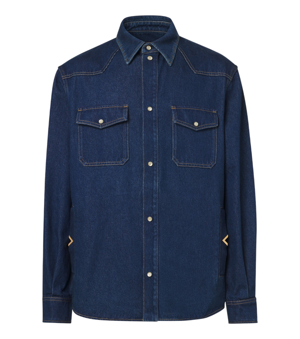 Valentino VGold denim Western shirt