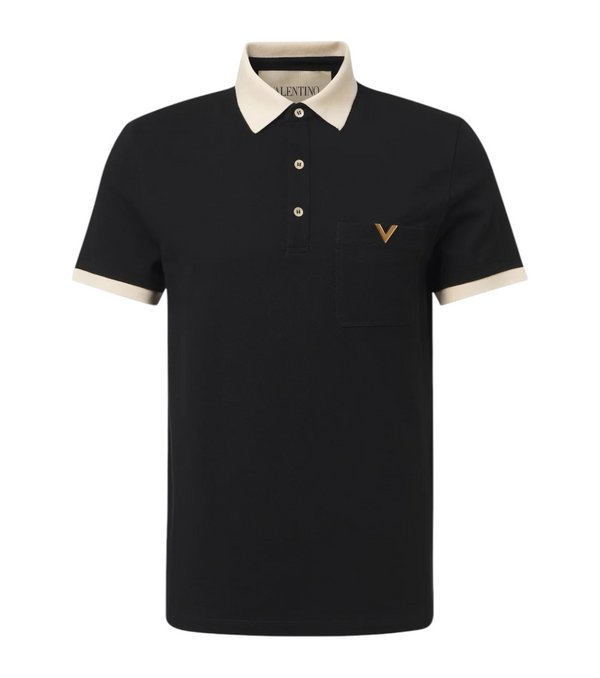 Valentino VLogo cotton piqué polo shirt