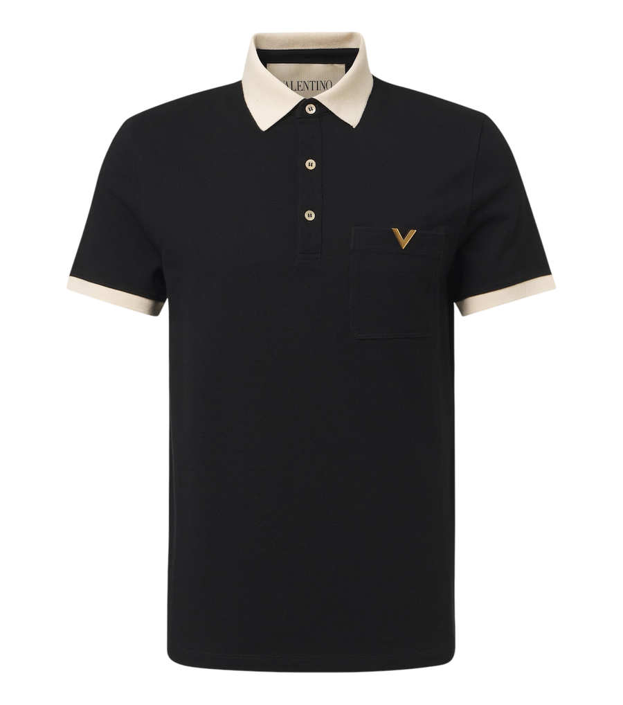Valentino VLogo cotton piqué polo shirt