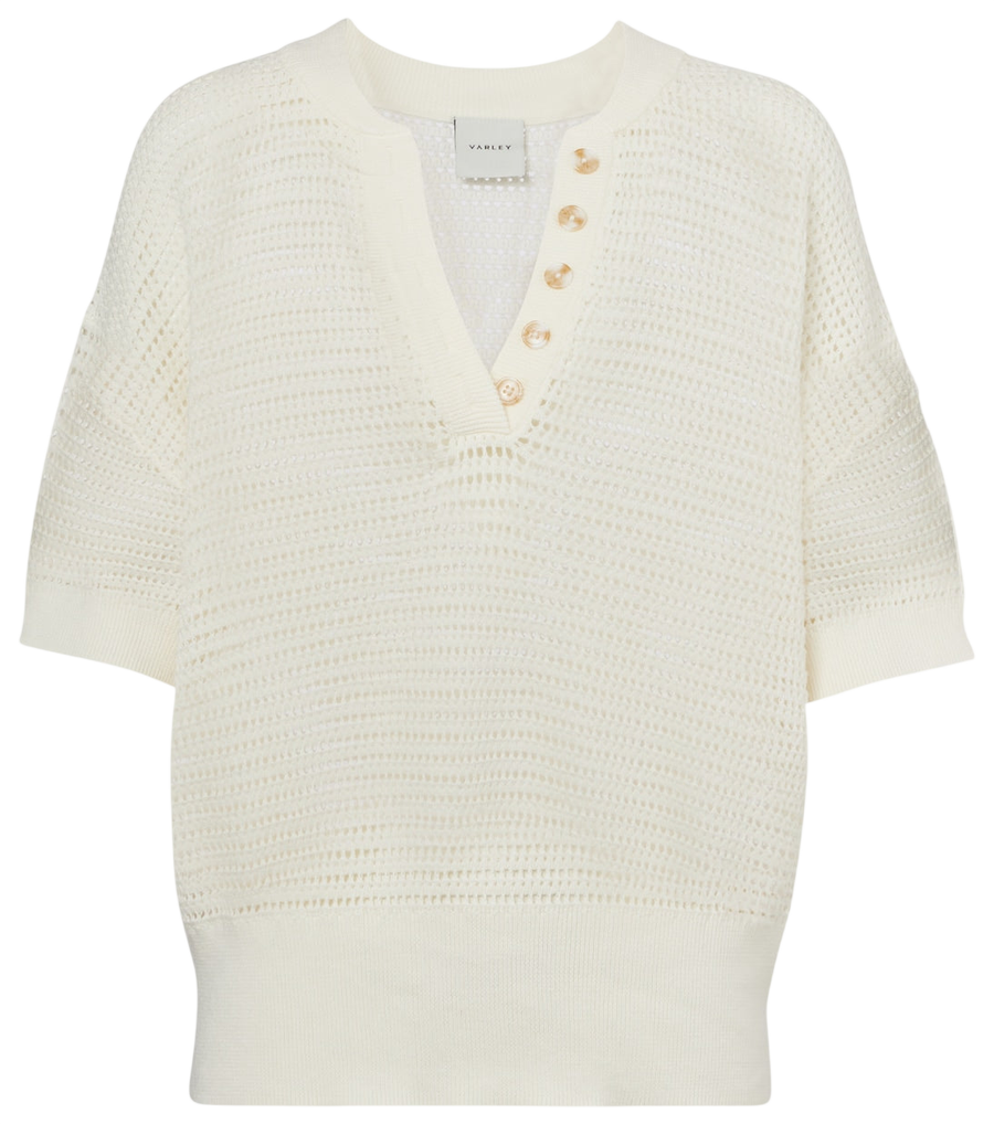 Varley Callie polo sweater