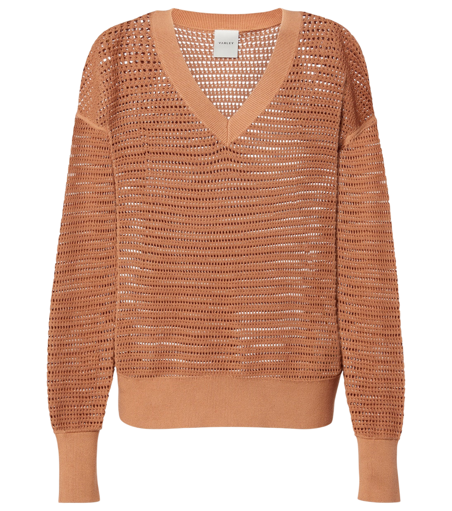 Varley Gaia open-knit cotton sweater