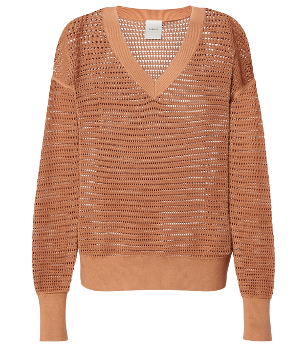 Varley Gaia open-knit cotton sweater