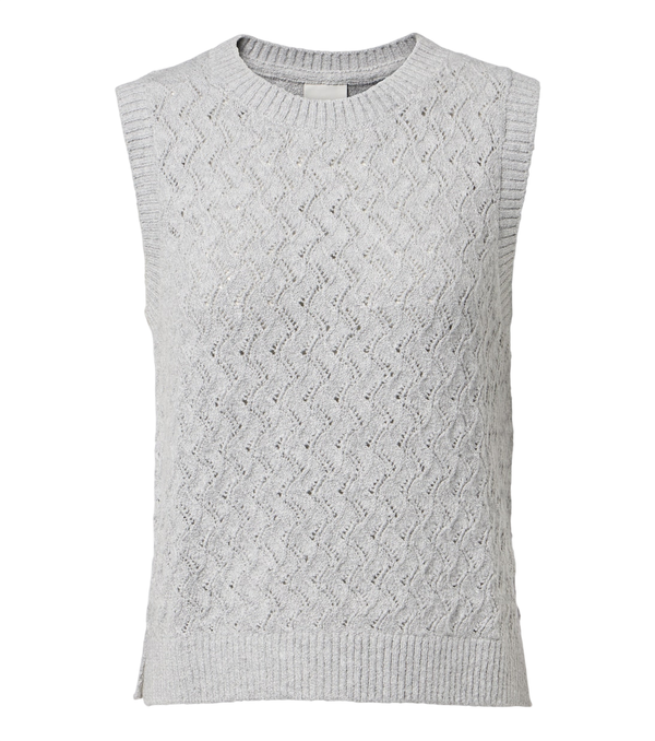 Varley Hazen pointelle cotton-blend sweater vest
