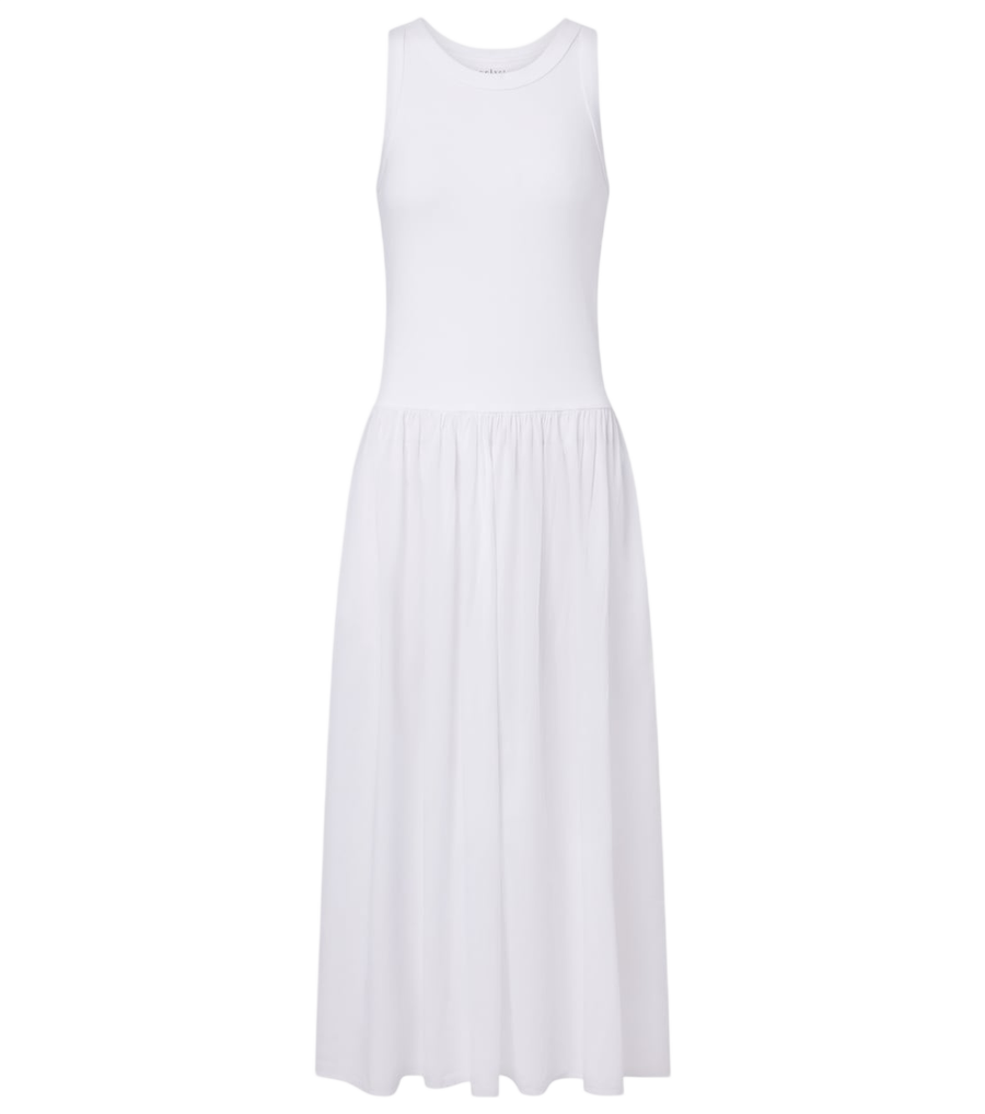 Velvet Amelia cotton-blend midi dress