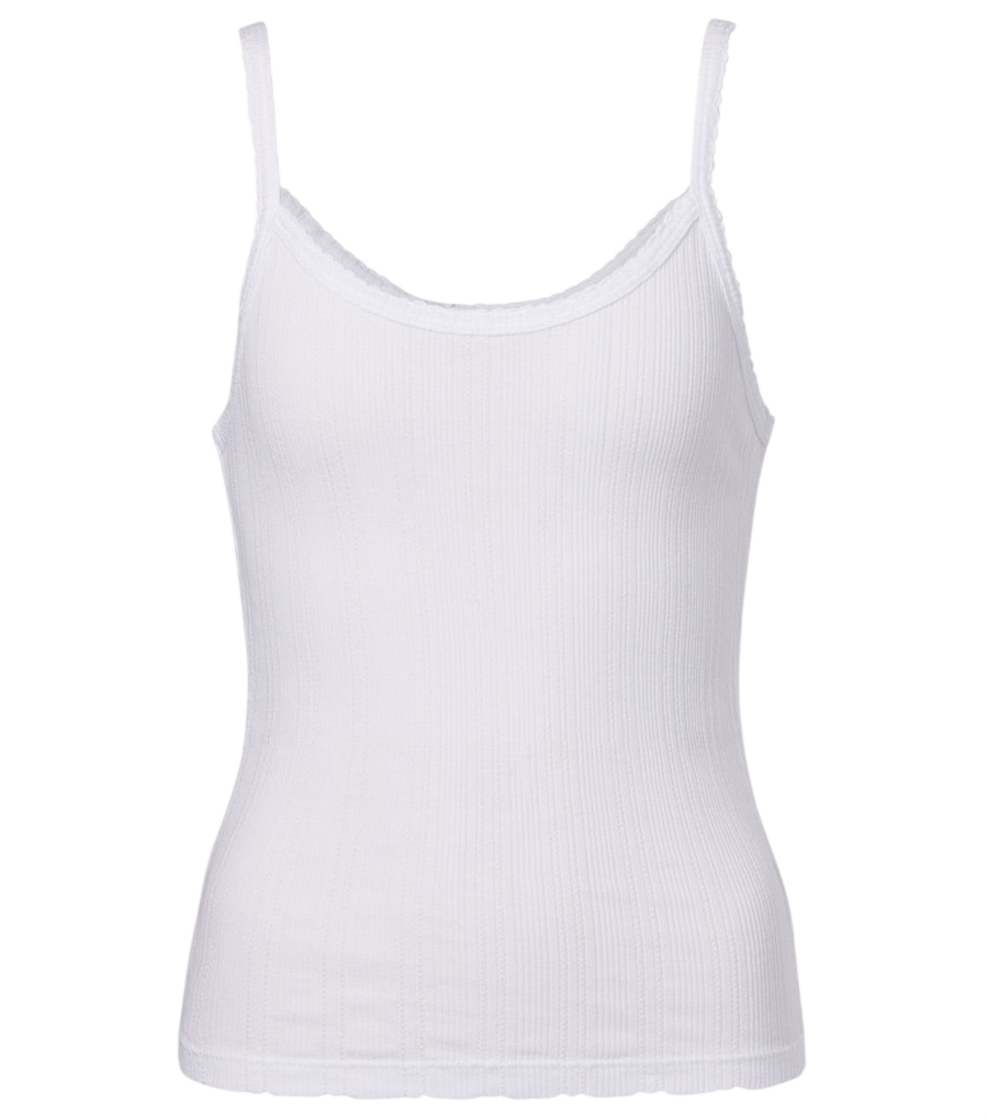 Velvet Iniku cotton-blend pointelle tank top
