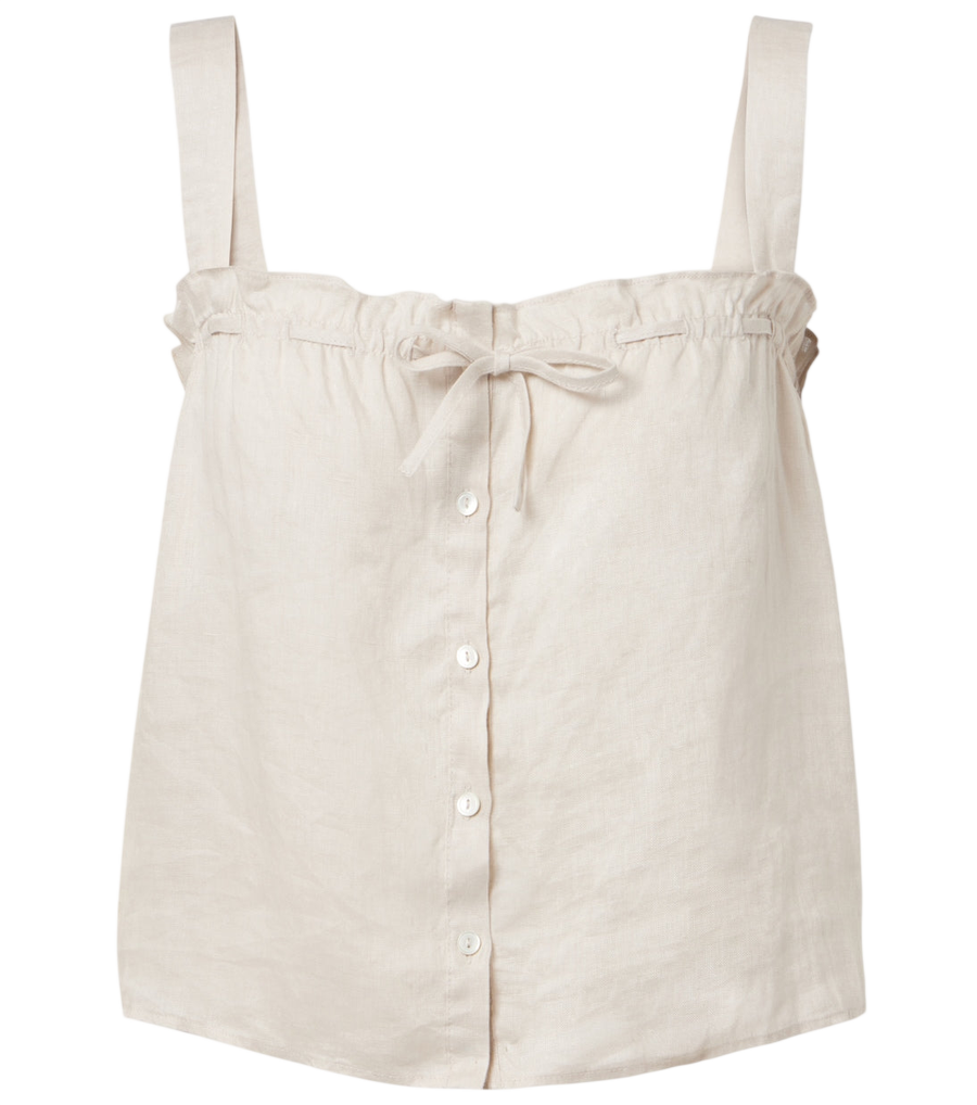 Top de lino Velvet Izzie