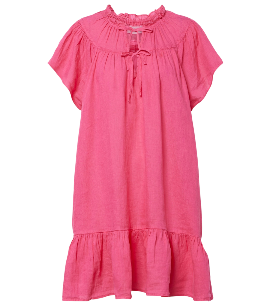 Velvet Livvy tiered linen minidress