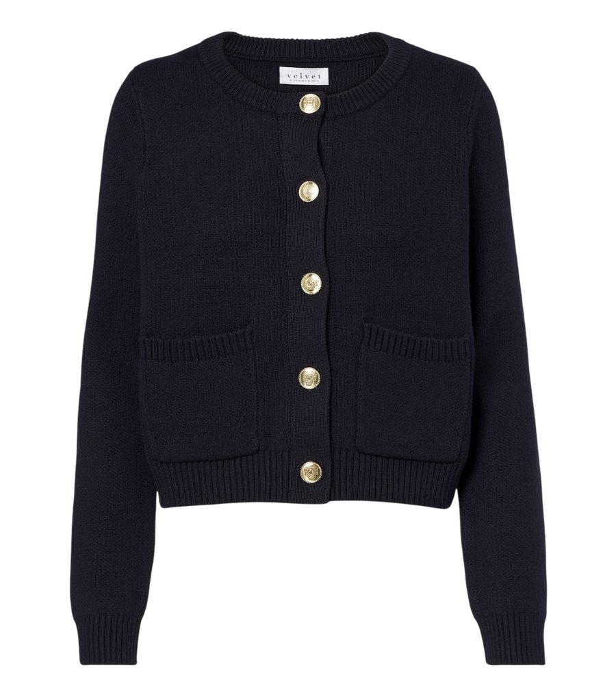 Velvet Mahal cotton and cashmere cardigan