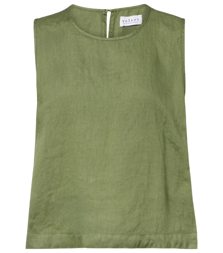 Top de lino Velvet Maxine