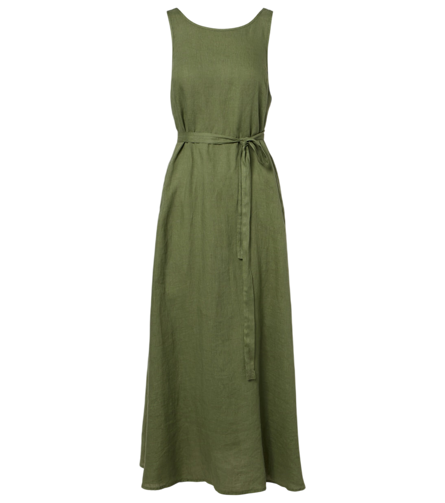 Velvet Reta linen midi dress