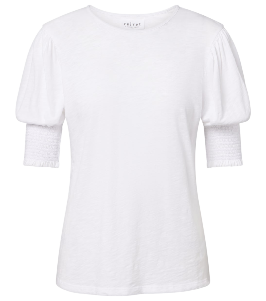 Camiseta de punto de algodón Velvet Sue
