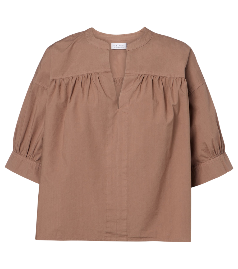 Blusa de algodón Velvet Yuna