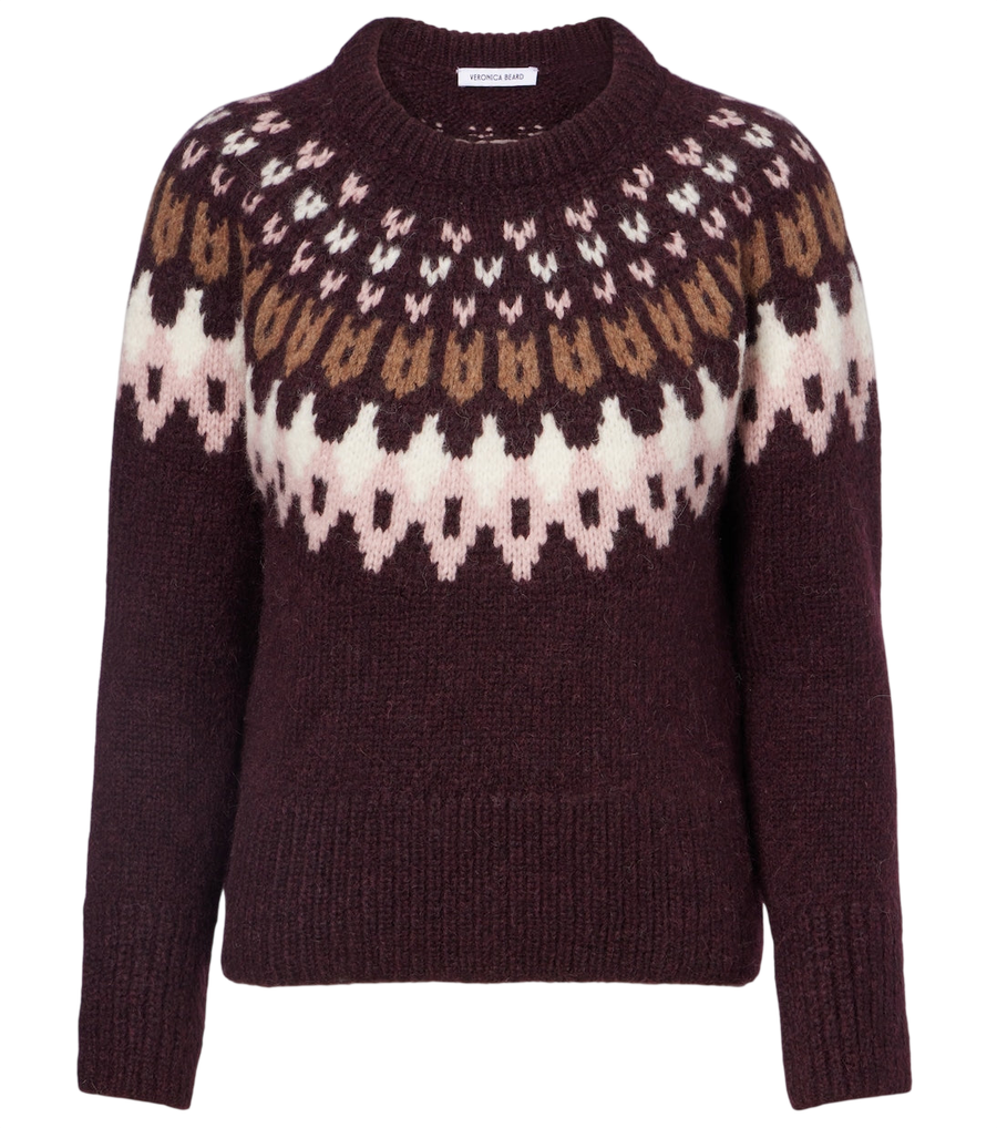 Veronica Beard Anne Fair Isle wool-blend sweater