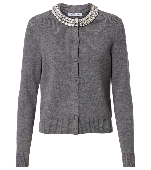 Veronica Beard Daro embellished wool cardigan