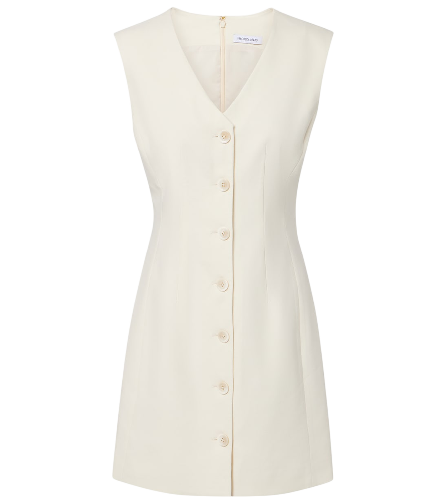 Mini-robe en sergé de coton mélangé Devlin de Veronica Beard