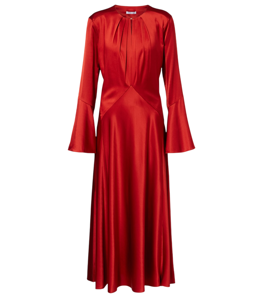 Veronica Beard Ezri silk-blend satin midi dress