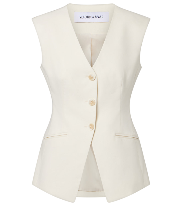 Veronica Beard Gillson cotton-blend twill vest