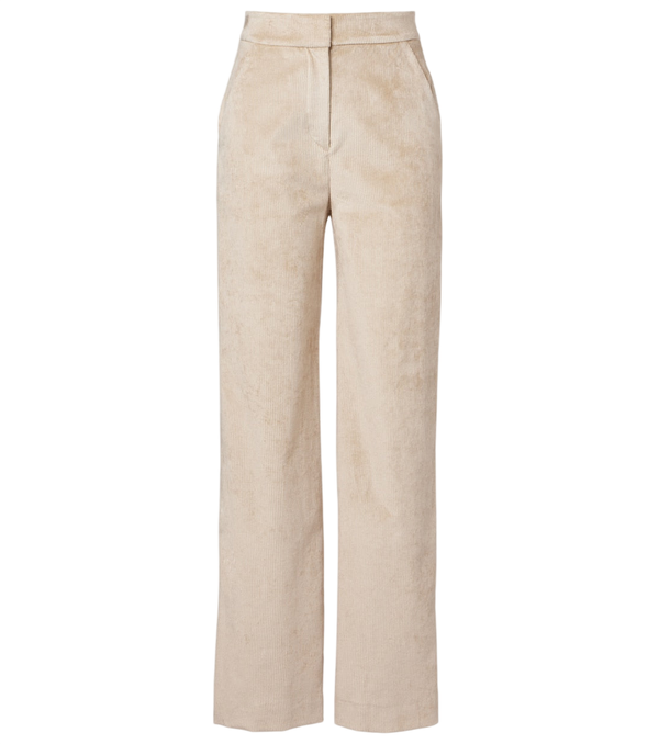 Veronica Beard Grigore cotton-blend corduroy wide-leg pants