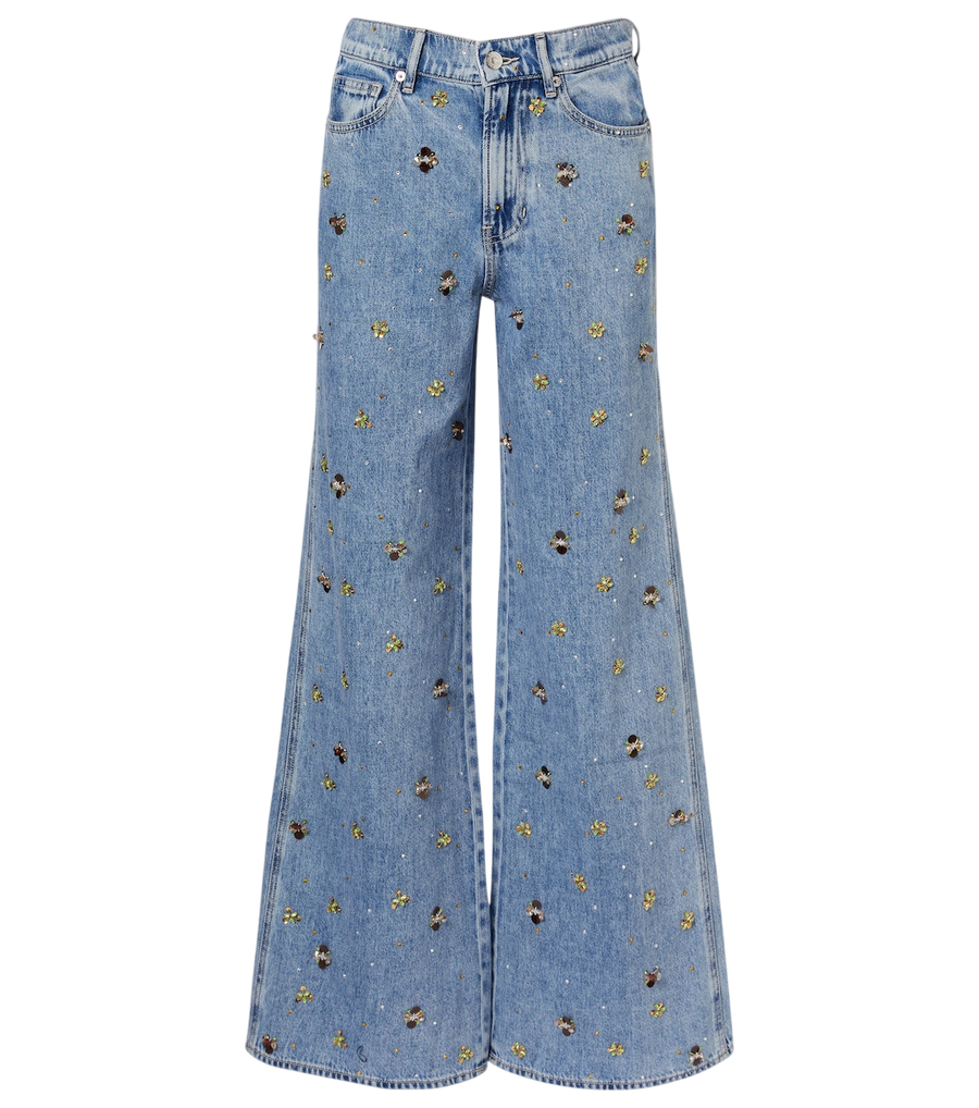 Jeans acampanados con adornos Kasey de Veronica Beard