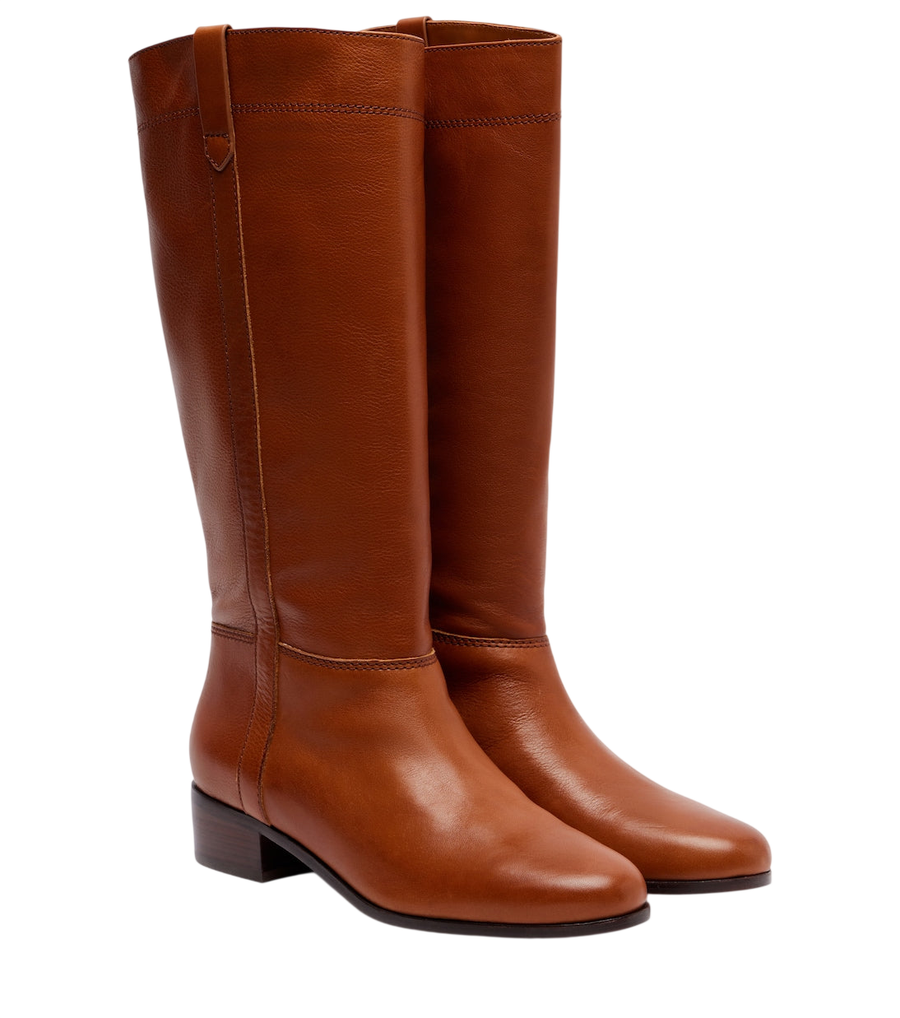 Veronica Beard Leather knee-high boots