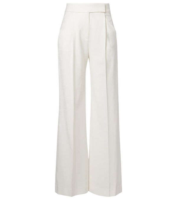 Veronica Beard Pantaloni a gamba larga plissettati Marbeau