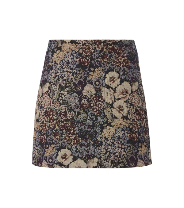 Minijupe en jacquard à motif floral Ohemia de Veronica Beard