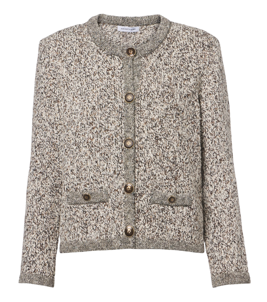 Veronica Beard Rexton knitted cotton-blend cardigan