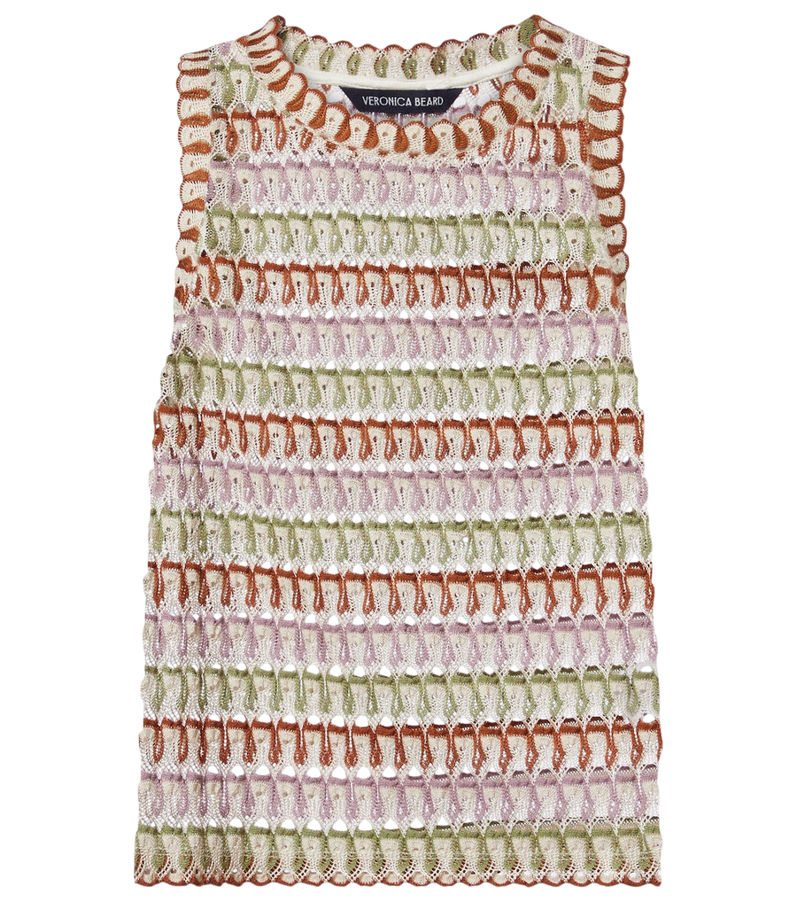 Veronica Beard Rhett crochet tank top