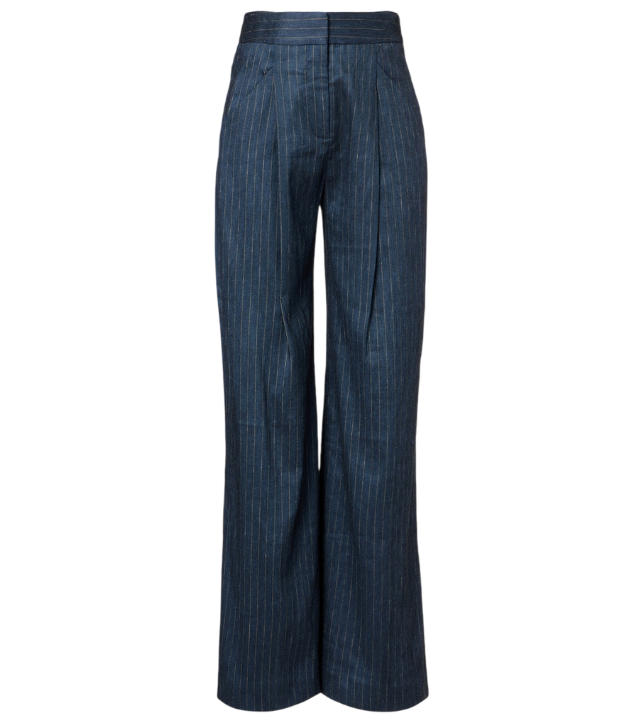 Veronica Beard Rimini linen-blend wide-leg pants