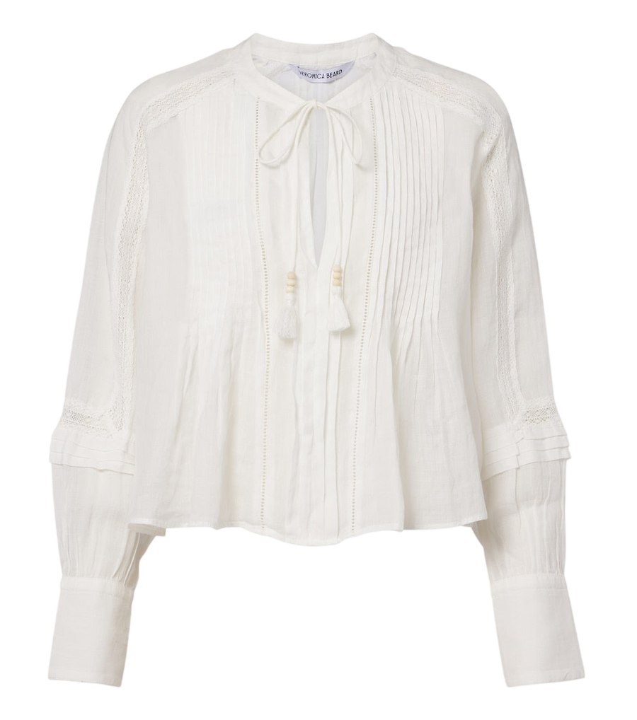 Blouse en ramie Veronica Beard Sawyer