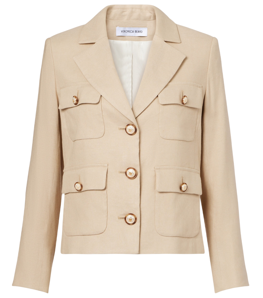 Veronica Beard Schuyler linen-blend blazer