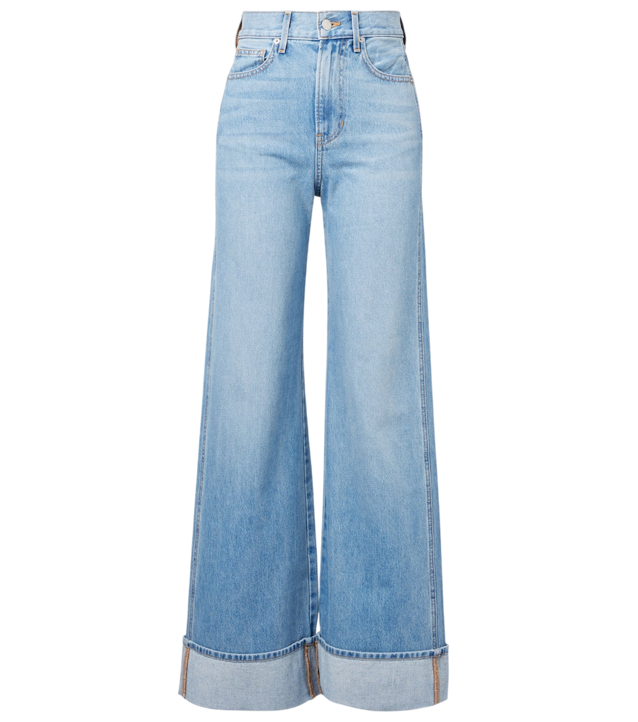 Veronica Beard Taylor high-rise wide-leg jeans