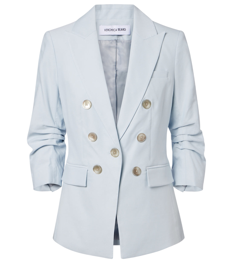 Veronica Beard Tomi Dickey twill single-breasted blazer
