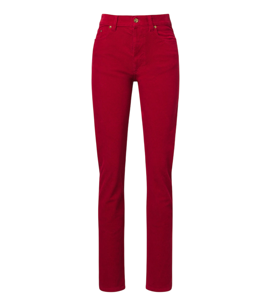 Versace Pantaloni slim in velluto a coste di cotone