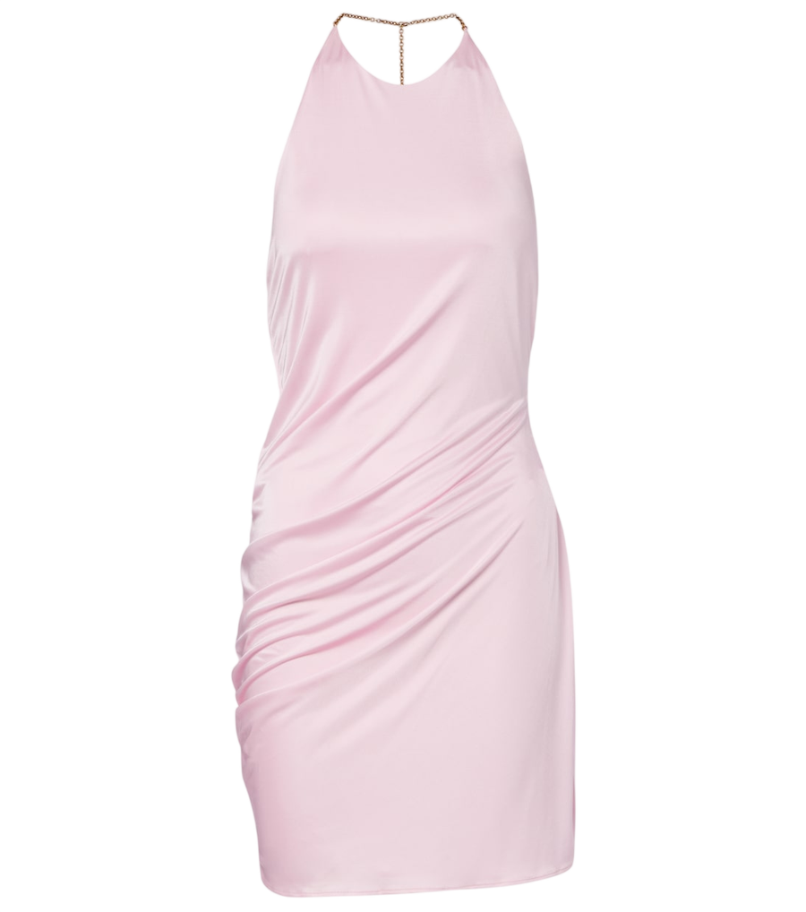 Minivestido de punto drapeado Versace