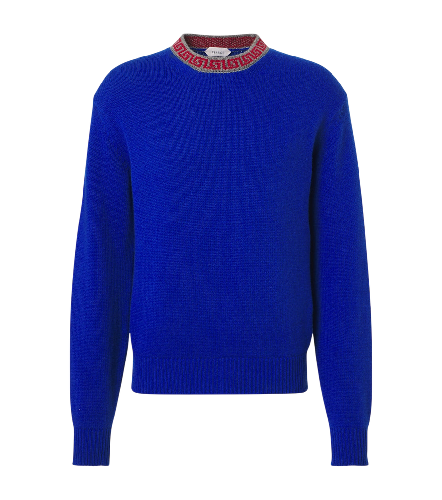 Versace Greca Border wool and cashmere sweater