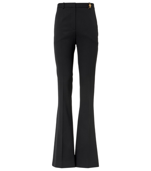 Versace High-rise wool-blend flared pants