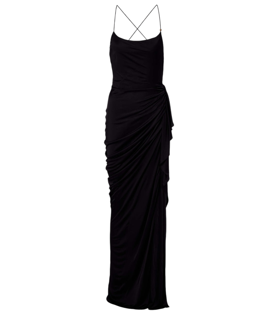 Robe longue en jersey Versace